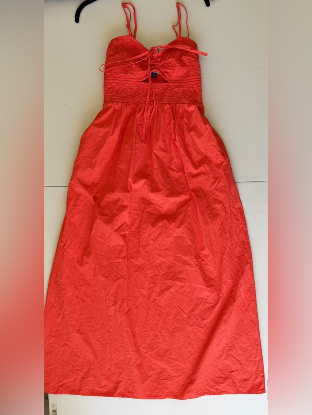 Universal Thread Coral Red Strapless Maxi Dress
